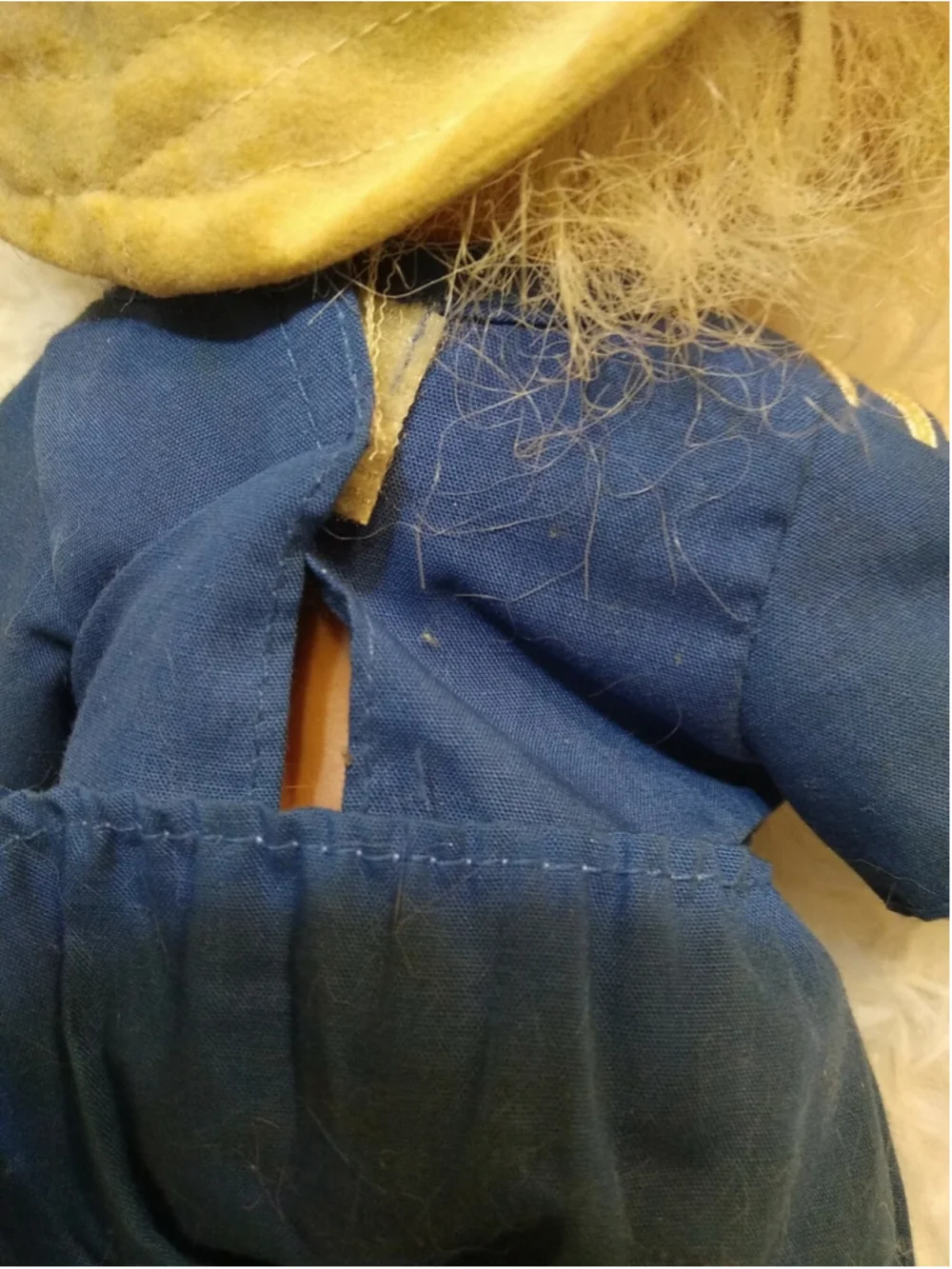 Vintage Troll Doll Sailor Outfit Blue White Hat 8